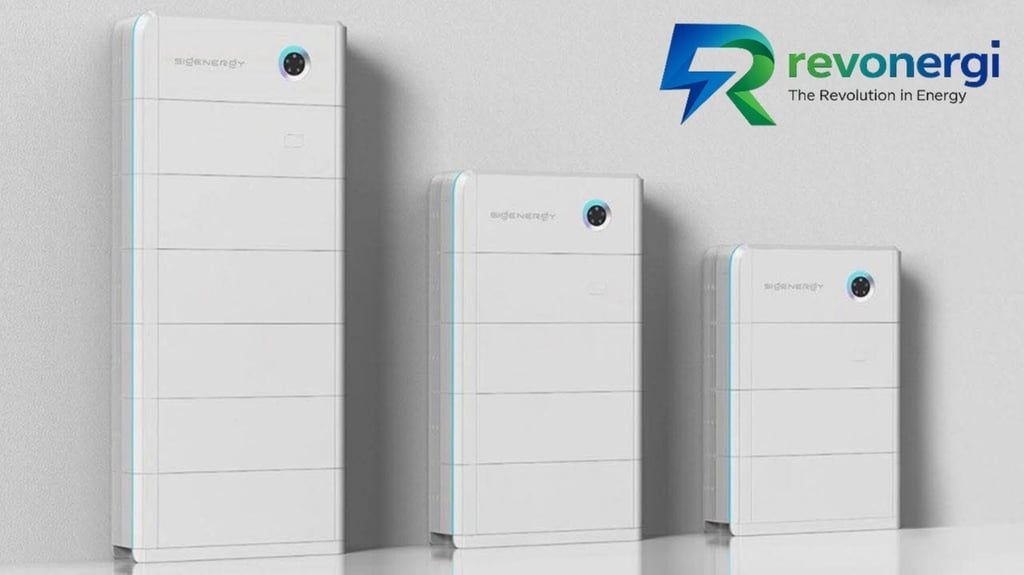 Sigenergy-thuisbatterij tegen een gevel